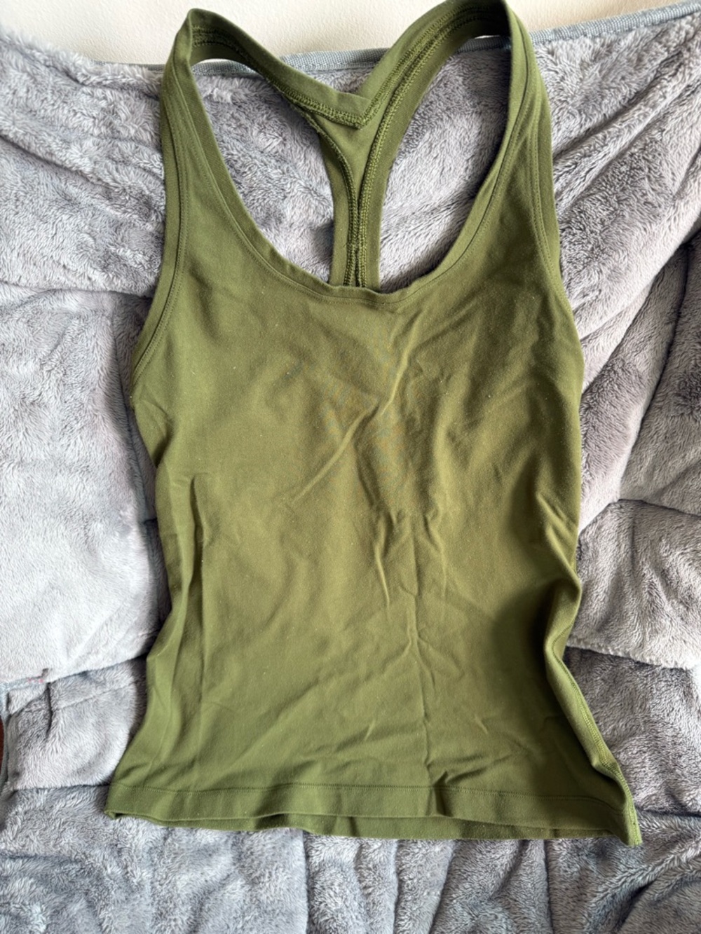 lululemon athletica Olive Green Racerback Tank